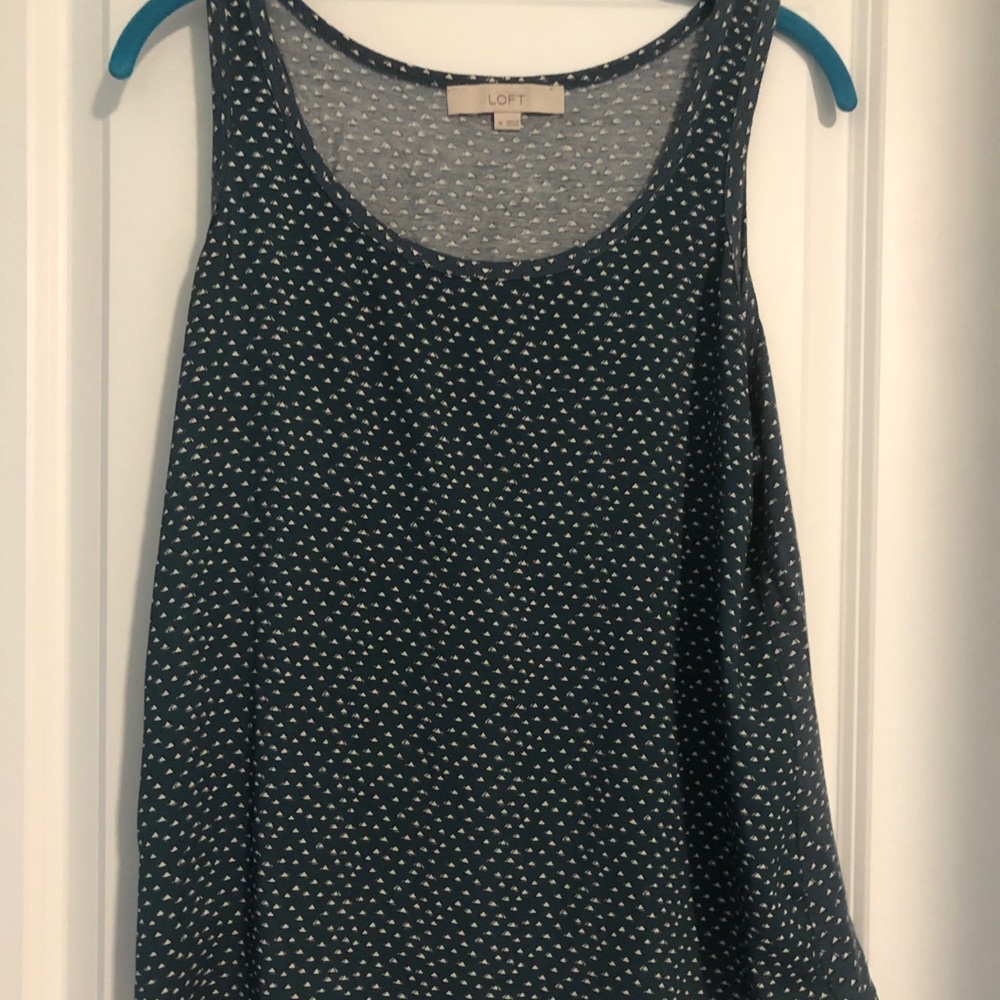 Loft Patterned Tank - Teal